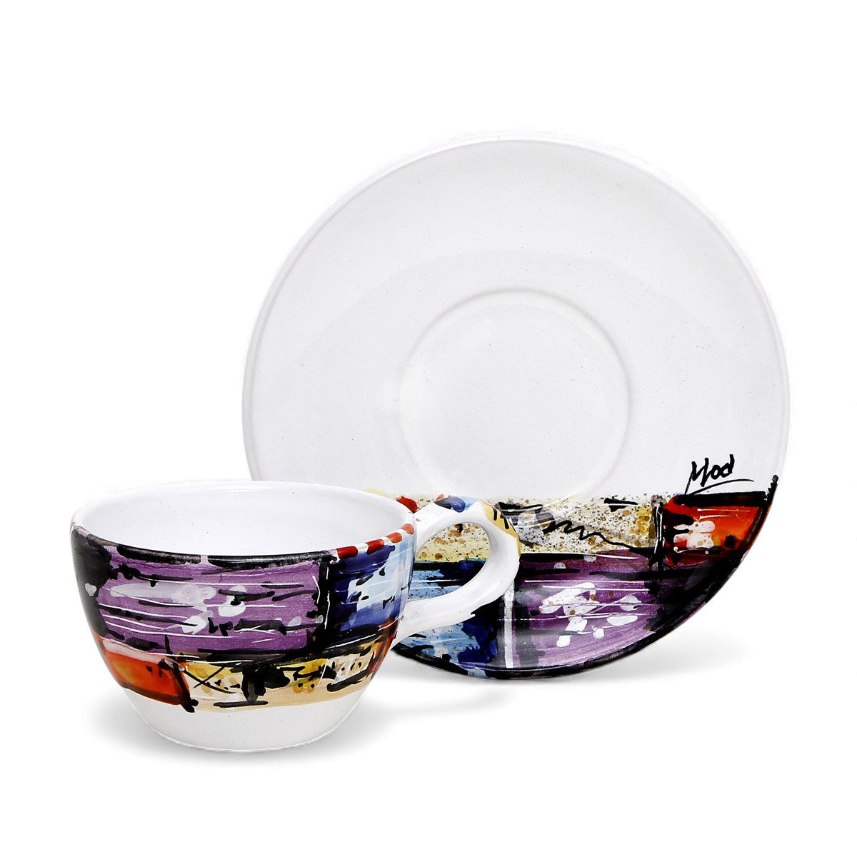 MODERNA : Tasse à café/thé et soucoupe - Design Crisalide par L. Centinaro