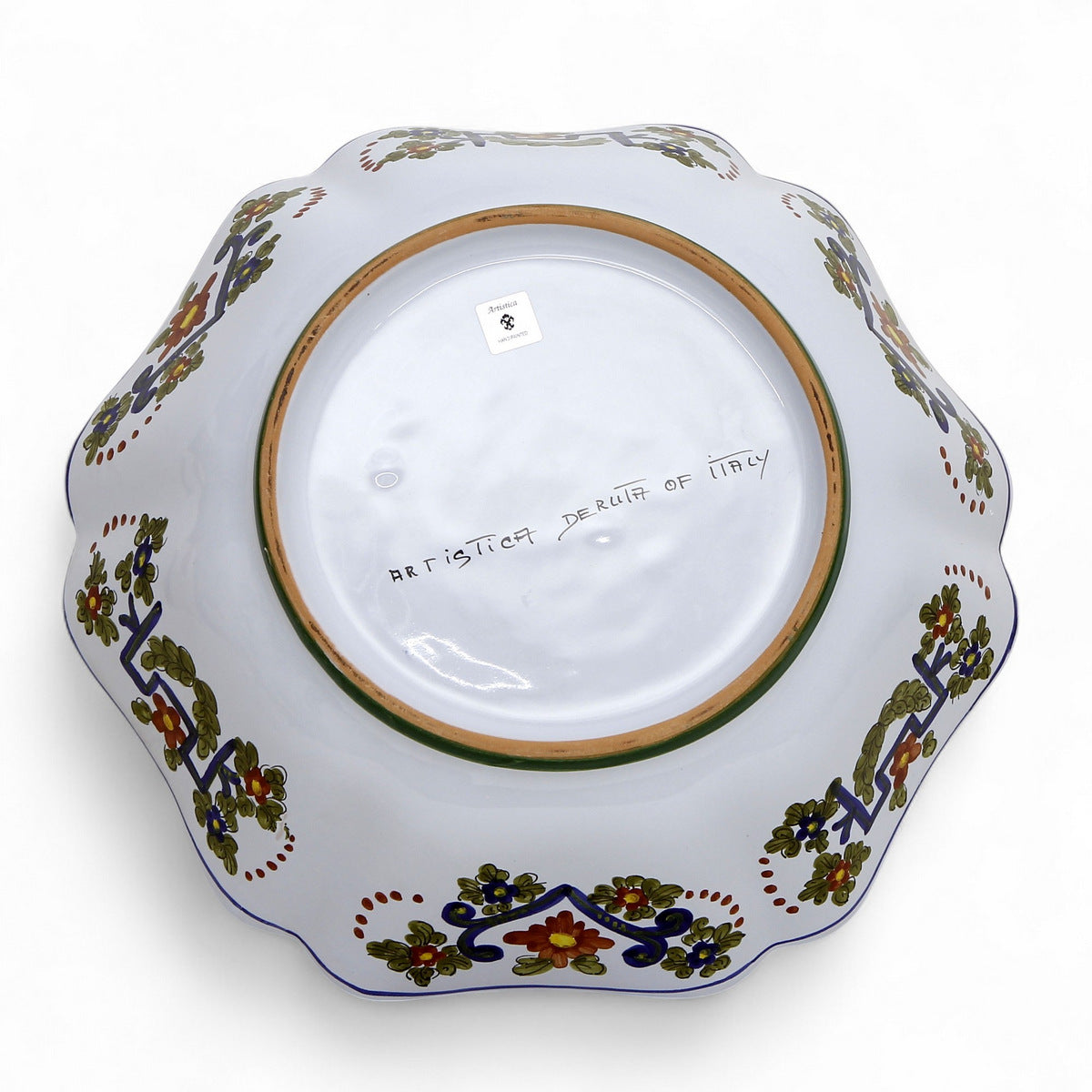 FAENZA-CARNATION: Large Serving salad pasta bowl