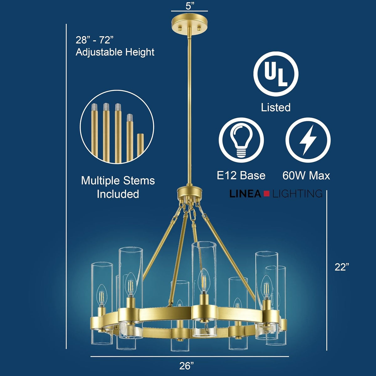 Lustre petite roue de charrette