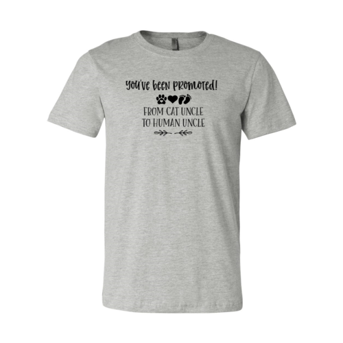 T-shirt « Tu as été promu de tonton chat à tonton humain »