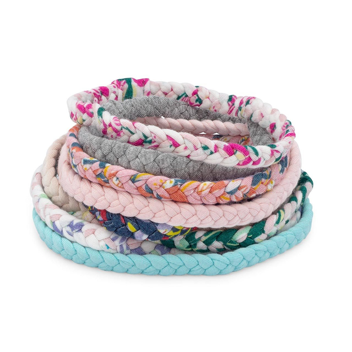 Set Wildflower - Fasce per capelli intrecciate - Confezione da 10