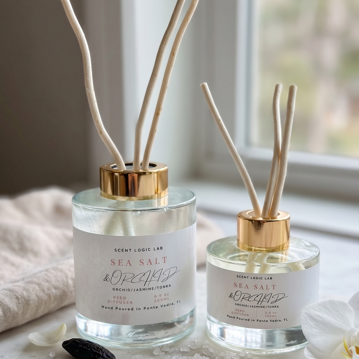 Sea Salt & Orchid Reed Diffuser | 100ml & 200ml