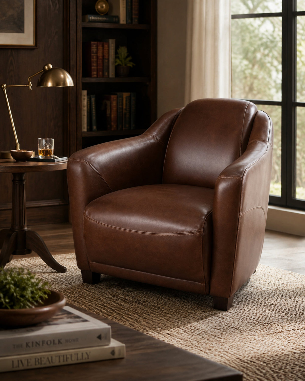 Bennett Leather Club Chair