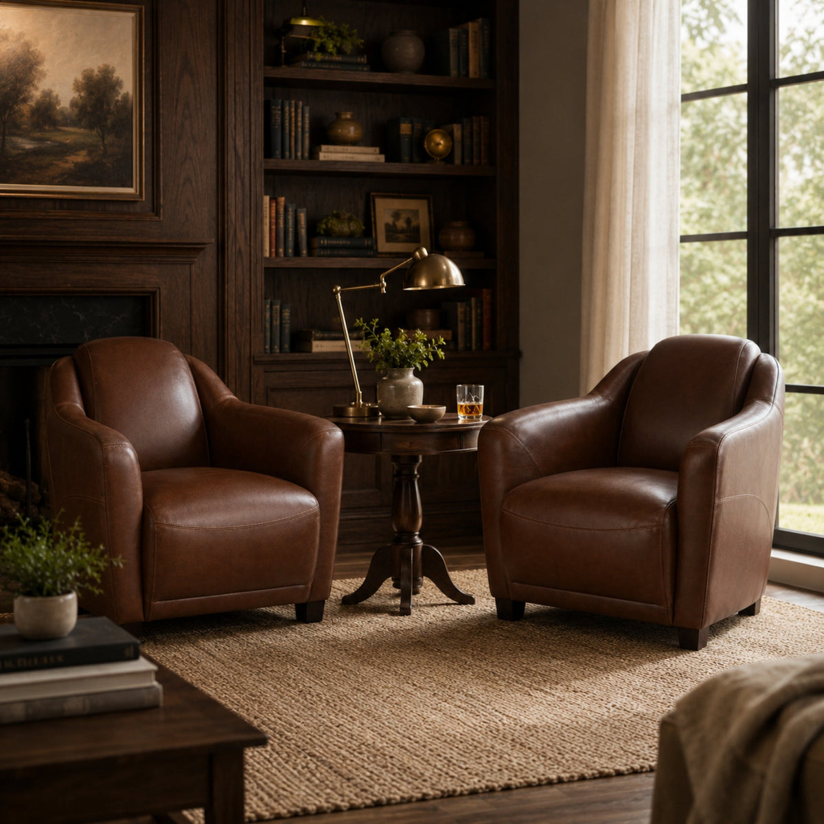 Bennett Leather Club Chair