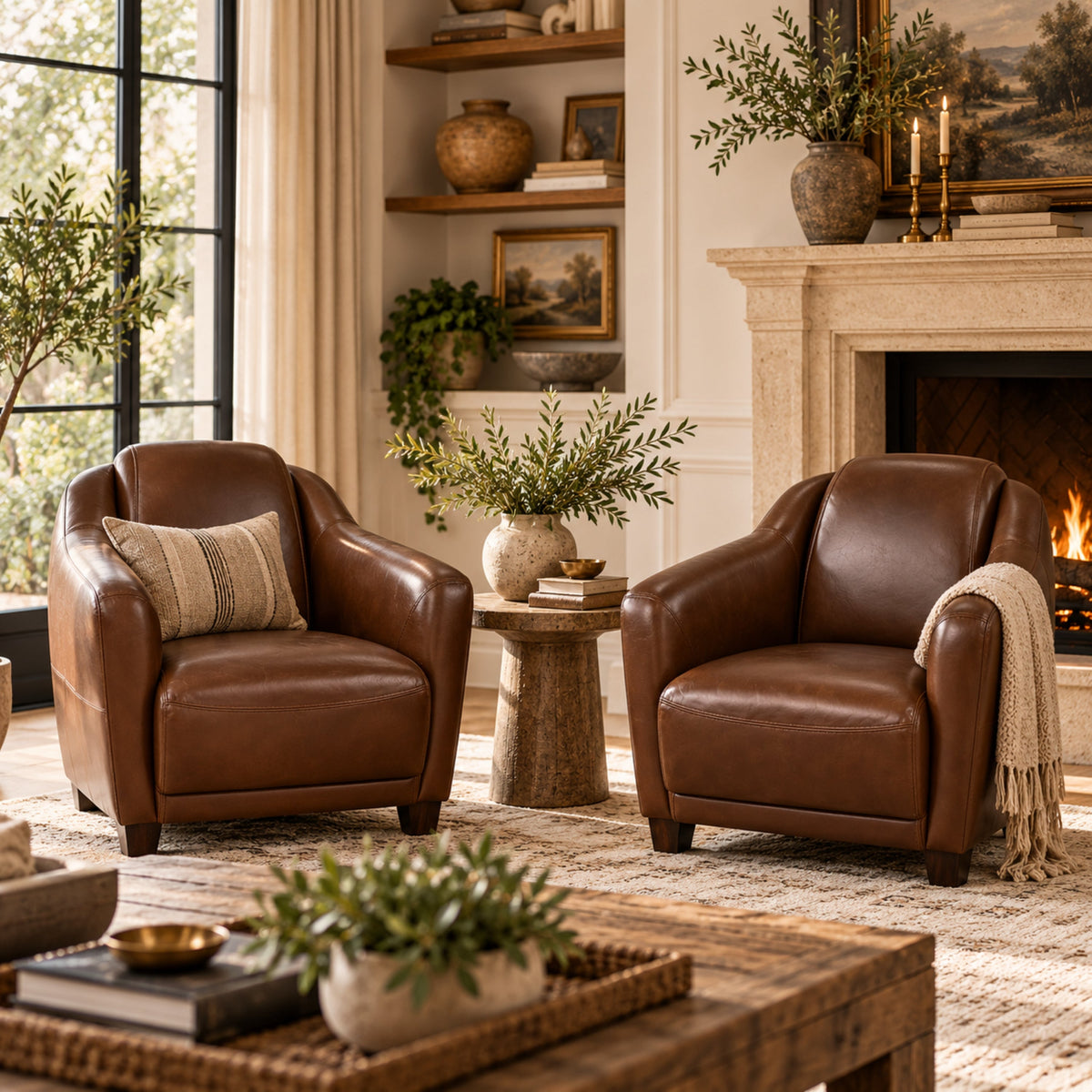 Bennett Leather Club Chair