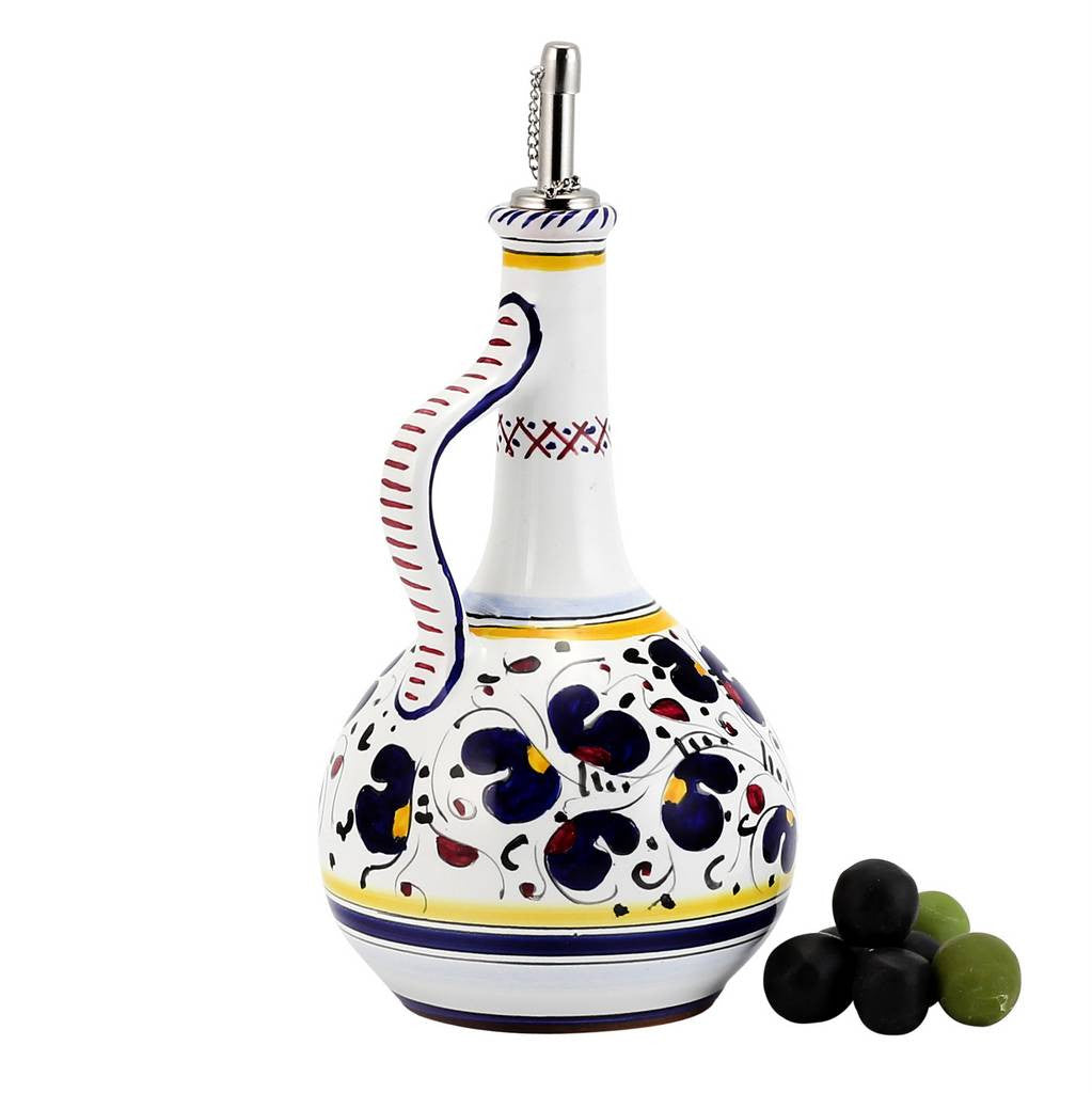 ORVIETO BLUE ROOSTER: Olive Oil Bottle Dispenser Deluxe