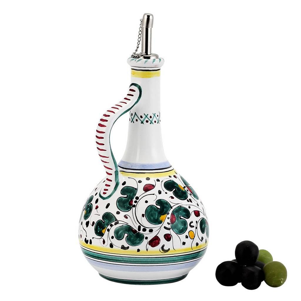 ORVIETO GREEN ROOSTER : Distributeur d'huile d'olive de luxe