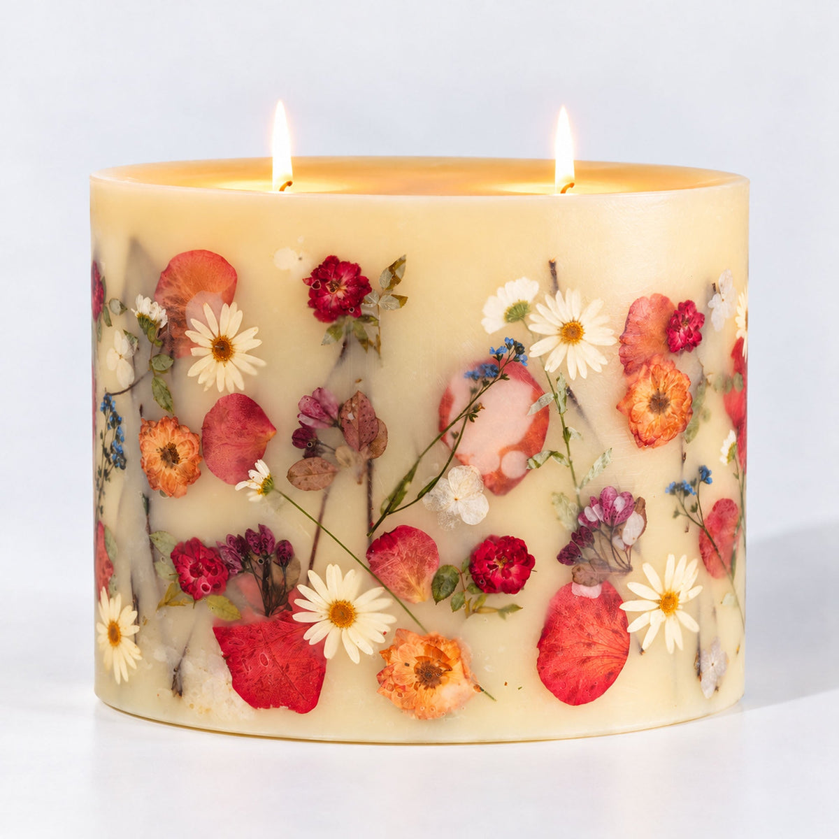 Centerpiece Botanical Candle - Apricot Rose