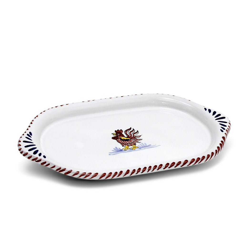 COQ ROUGE D'ORVIETO : Petit plateau ovale/oblong
