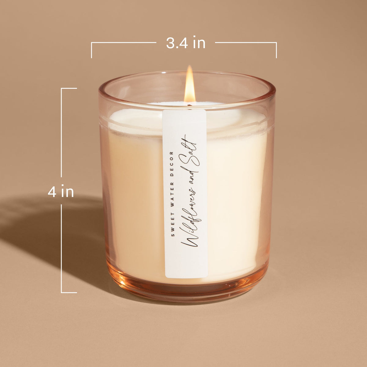 Candela di soia al mango e cocco - Barattolo in vetro colorato - 340 g