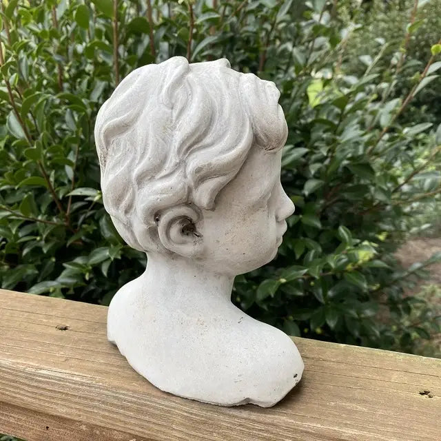 Cement Boy Statue