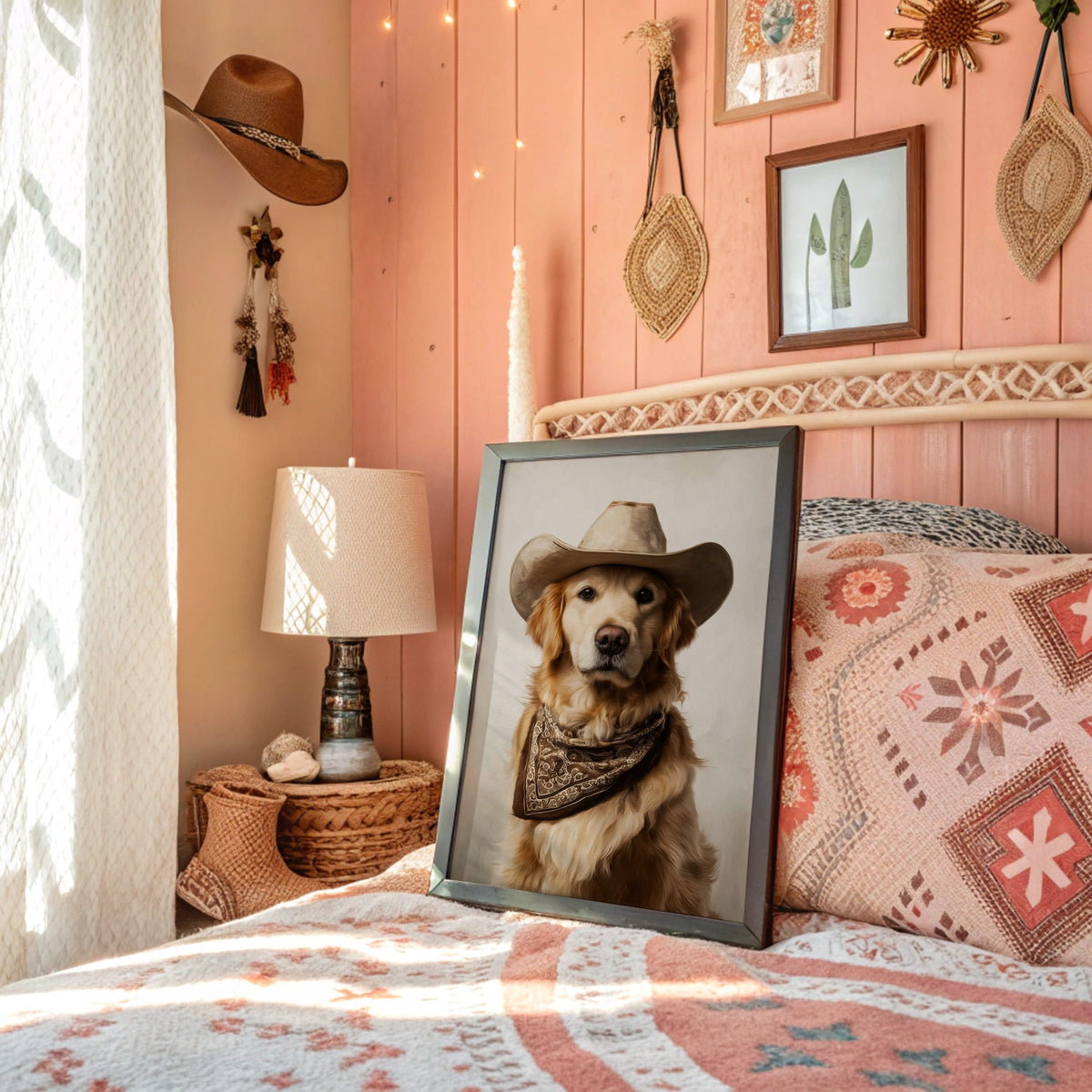 L'audace posizione di un cowboy canino