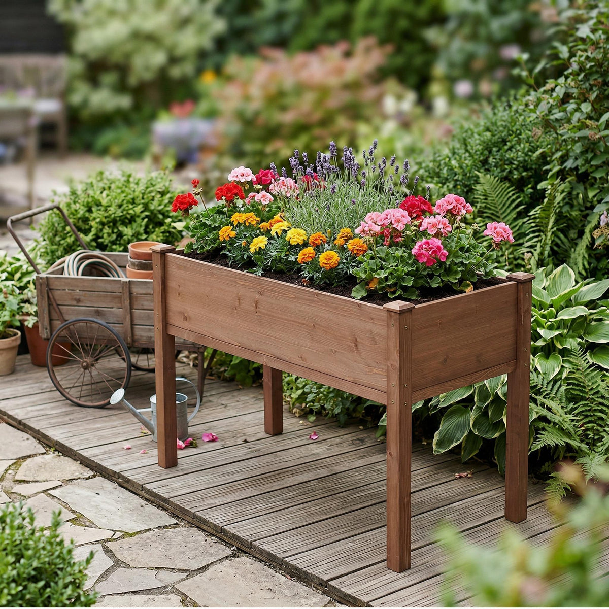 Carré potager surélevé pour extérieur