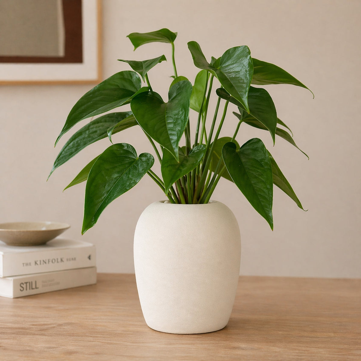 Elio Matte White Ceramic Vase 11.5 in
