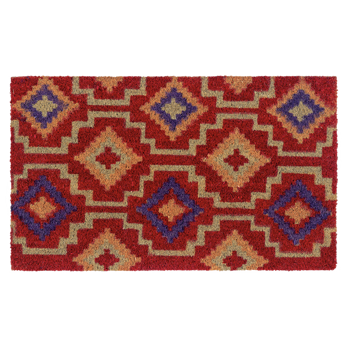 Zerbino in fibra di cocco Lhasa Kilim - Rosso