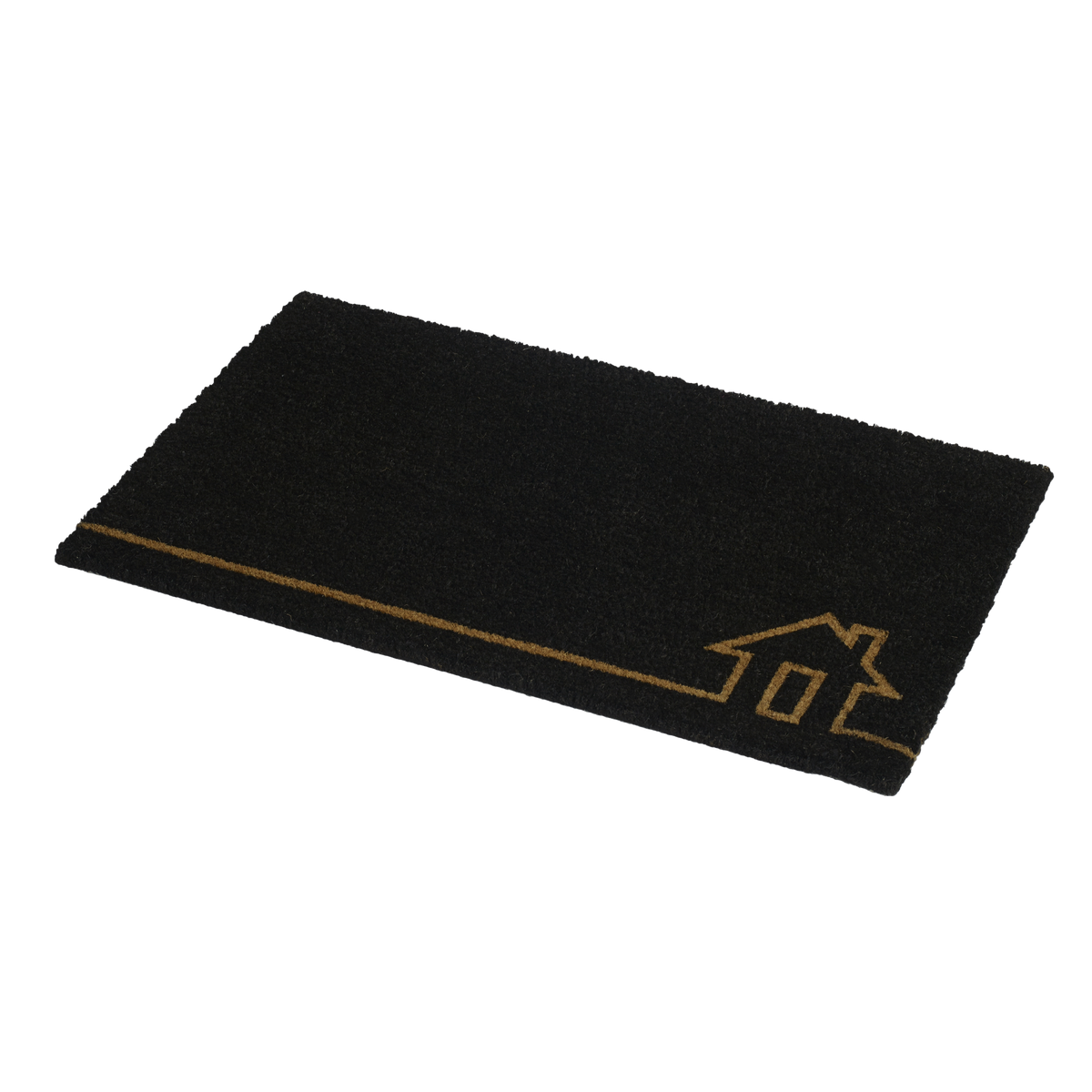 Tapis d'entrée - Paillasson en fibre de coco noire