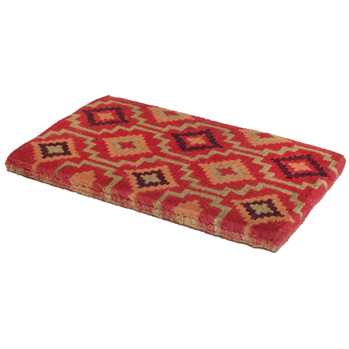 Zerbino in fibra di cocco Lhasa Kilim - Rosso