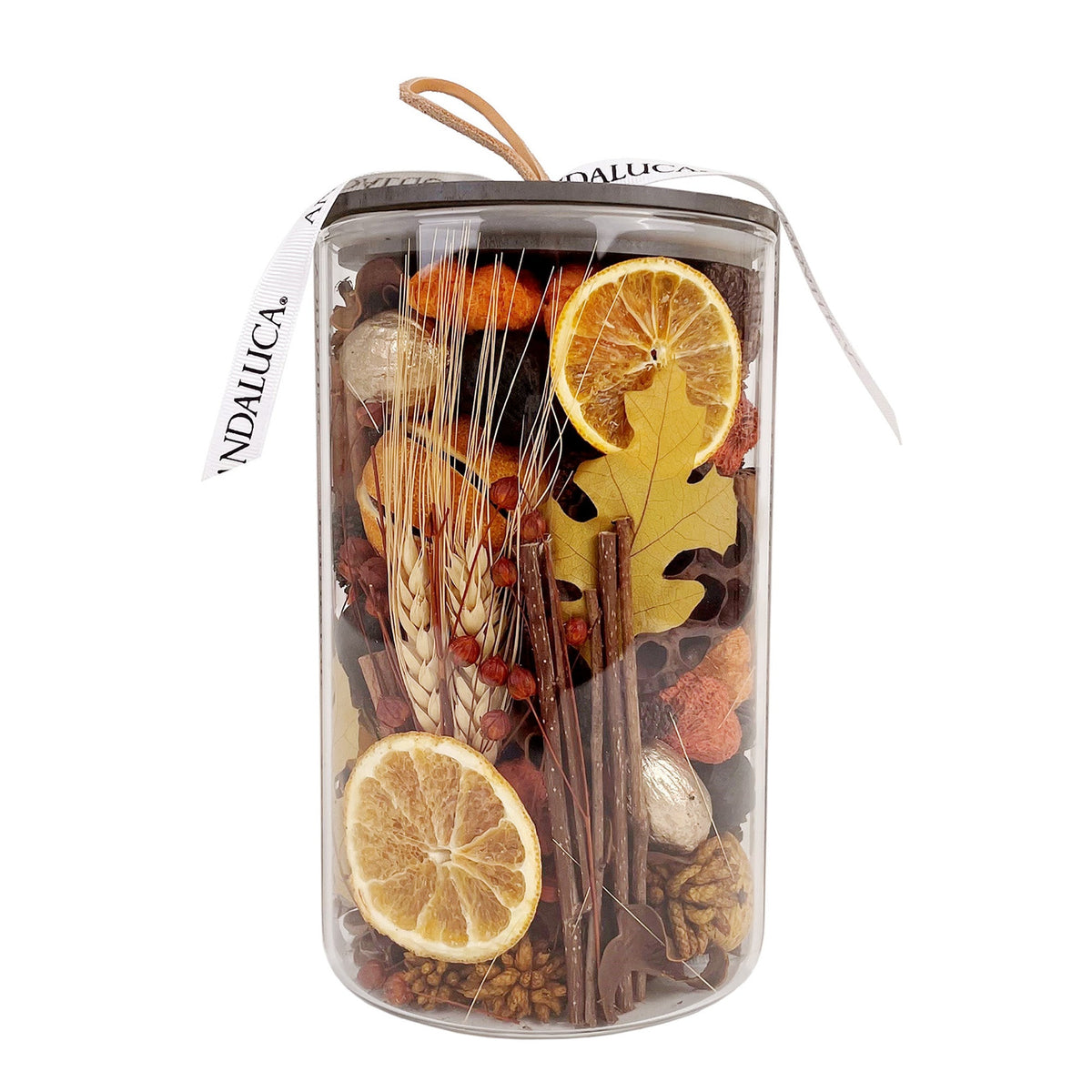 Pot-pourri aux agrumes d'automne en bocal