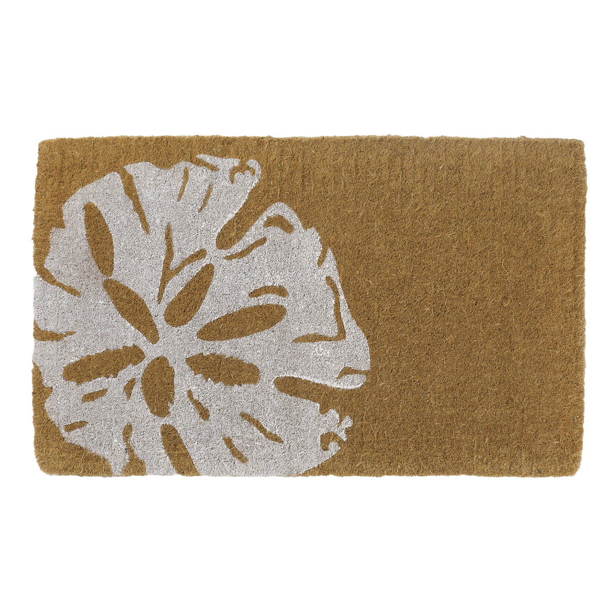 Paillasson en fibre de coco motif sable dollar
