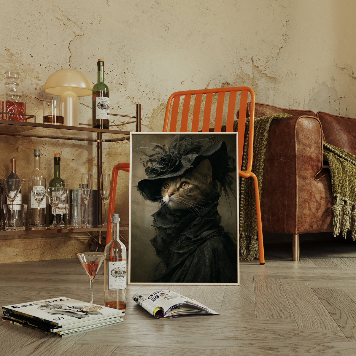 L'élégance d'un chat dévoilée