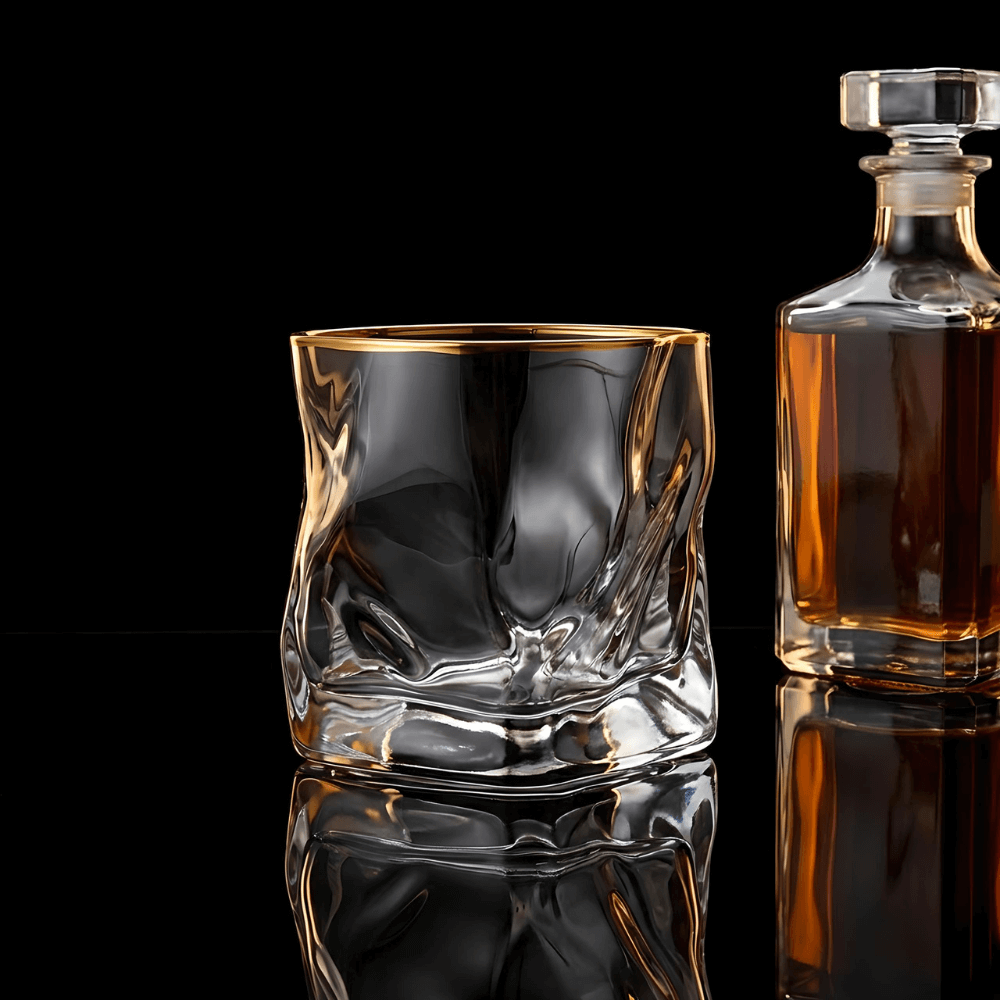 Bicchiere da whisky in cristallo giapponese Gold Hoshi