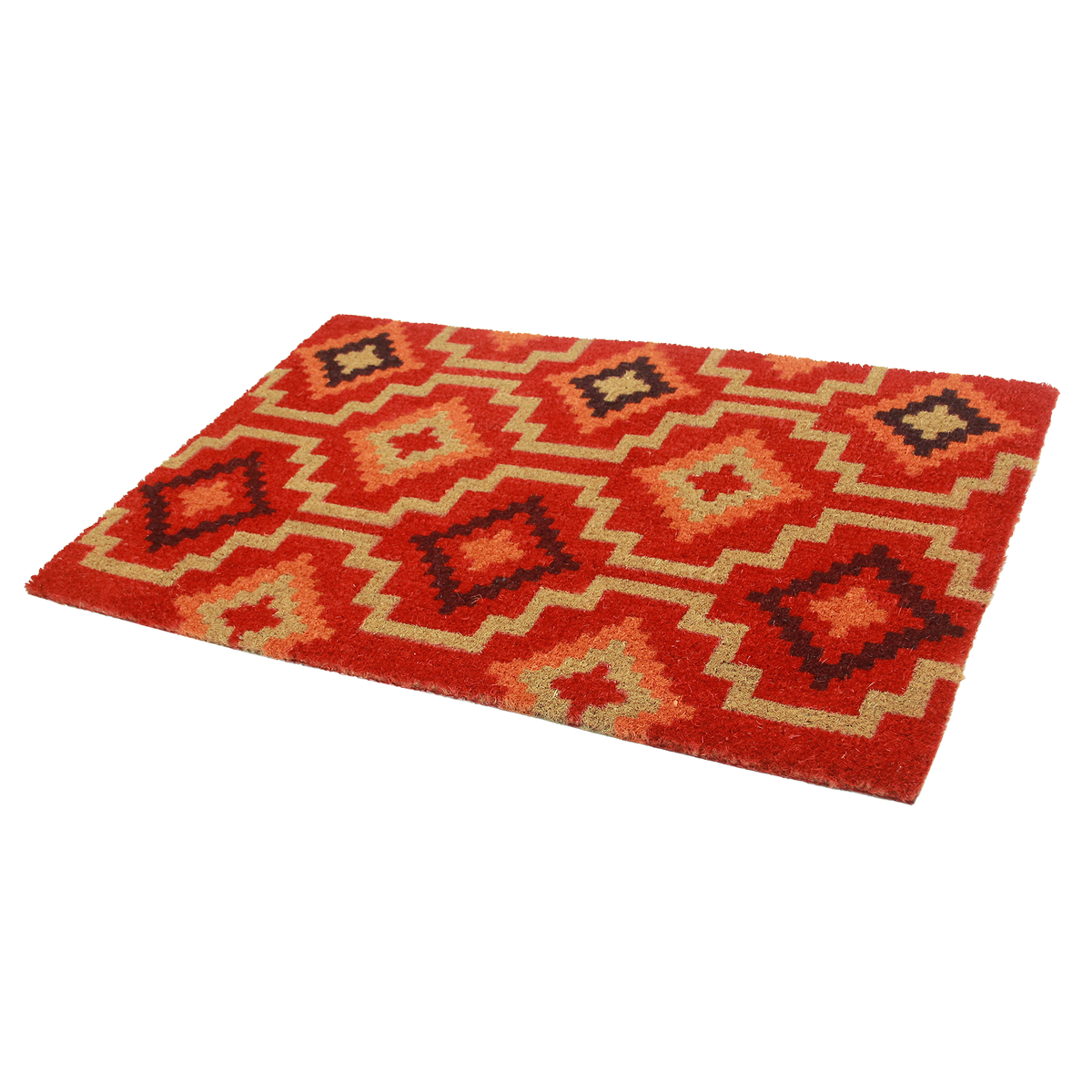 Zerbino in fibra di cocco Lhasa Kilim - Rosso
