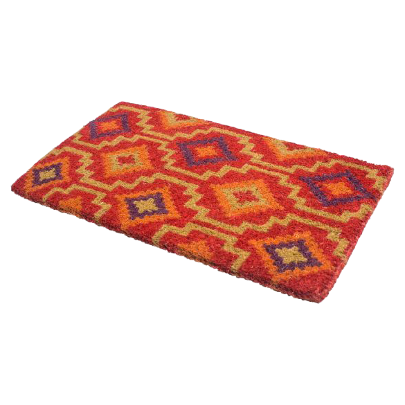 Zerbino in fibra di cocco Lhasa Kilim - Rosso