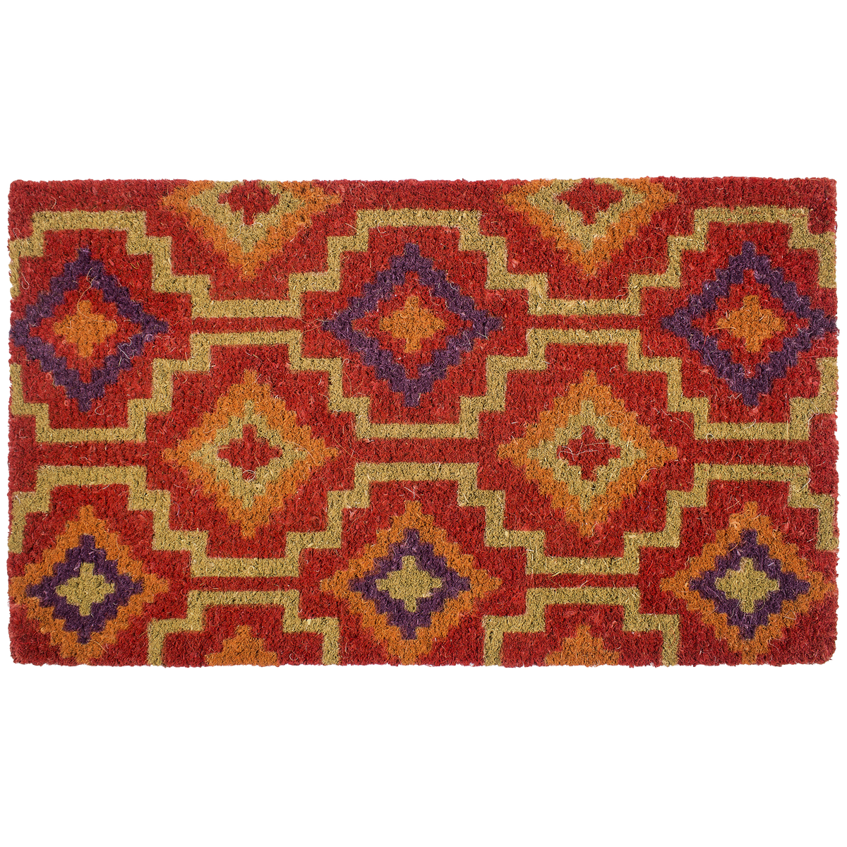 Zerbino in fibra di cocco Lhasa Kilim - Rosso
