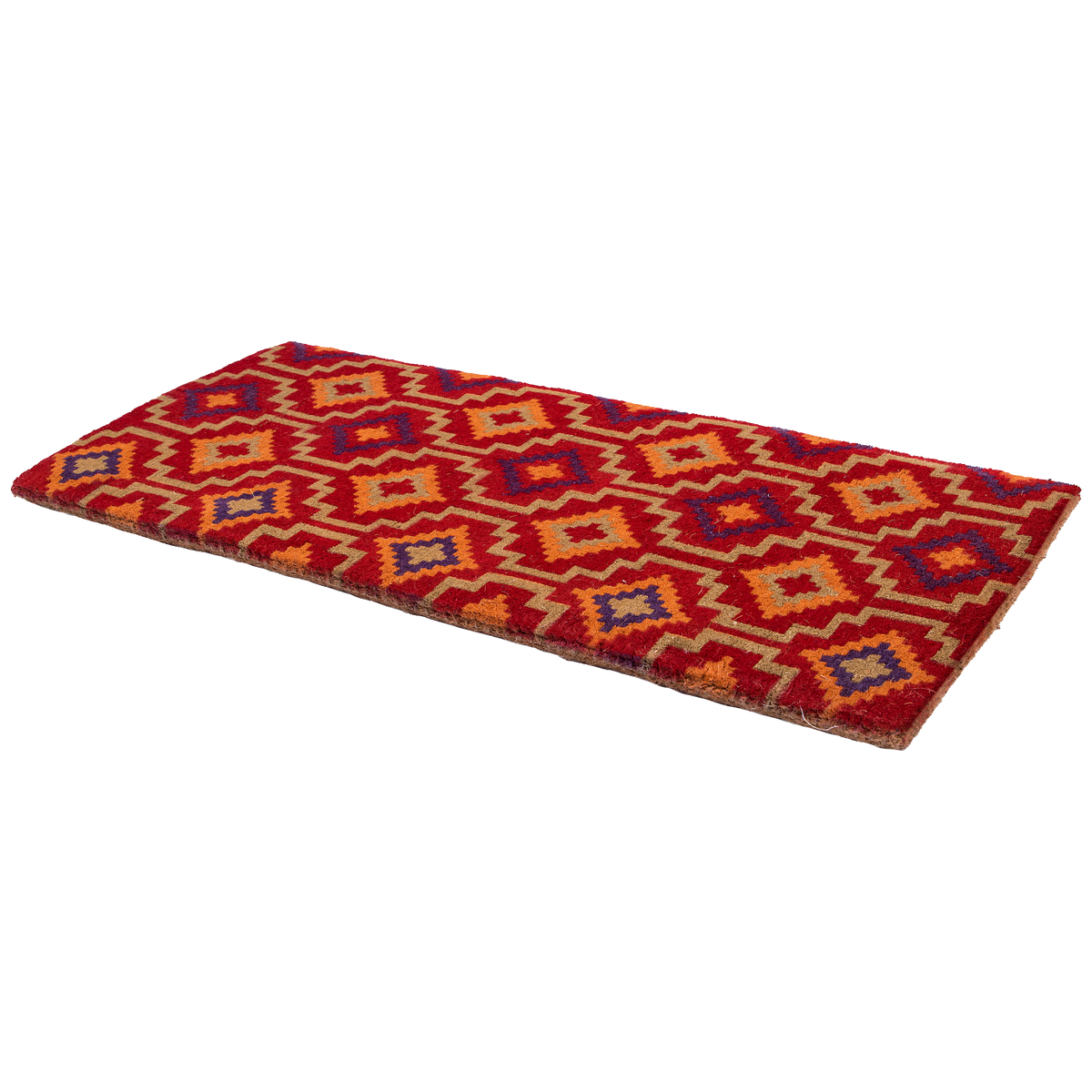 Zerbino in fibra di cocco Lhasa Kilim - Rosso