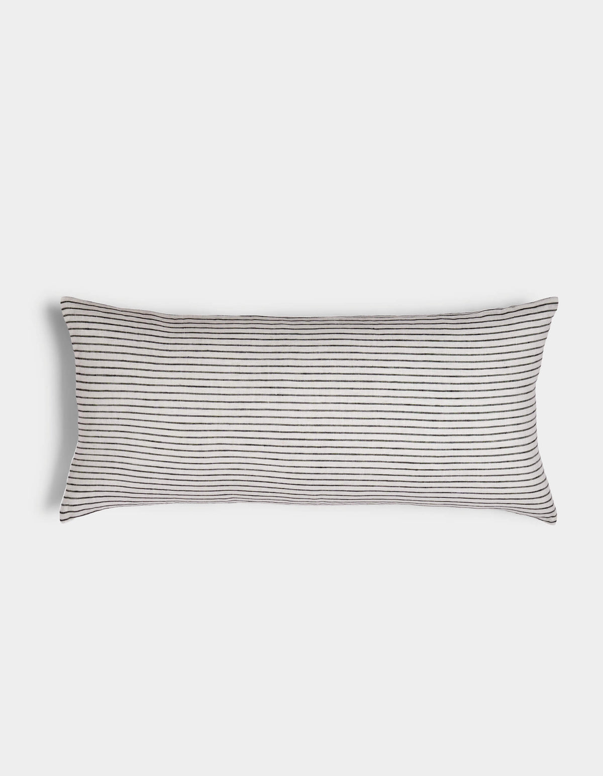 Cuscino decorativo in lino a righe