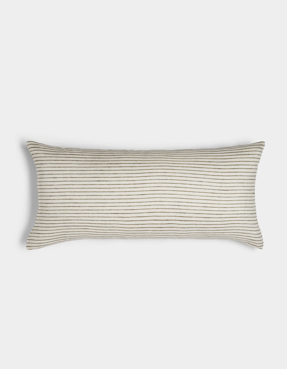 Cuscino decorativo in lino a righe