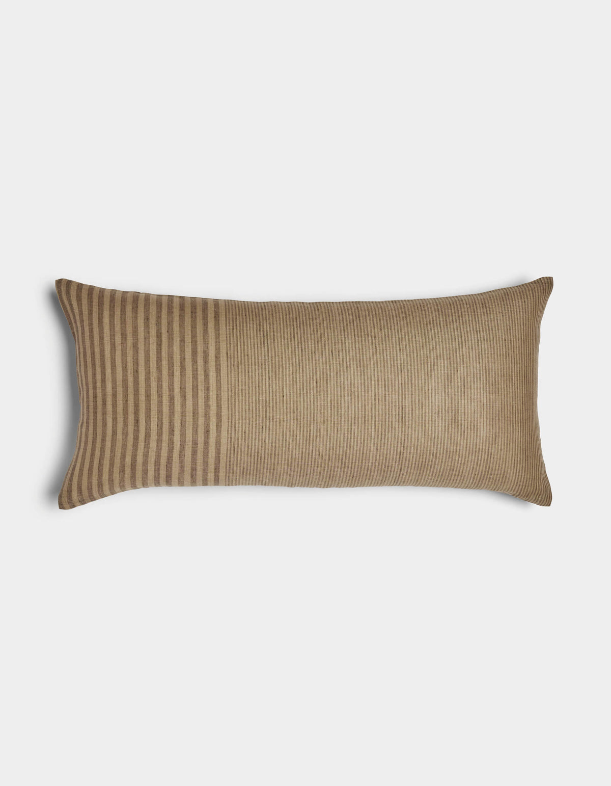 Cuscino decorativo in lino a righe