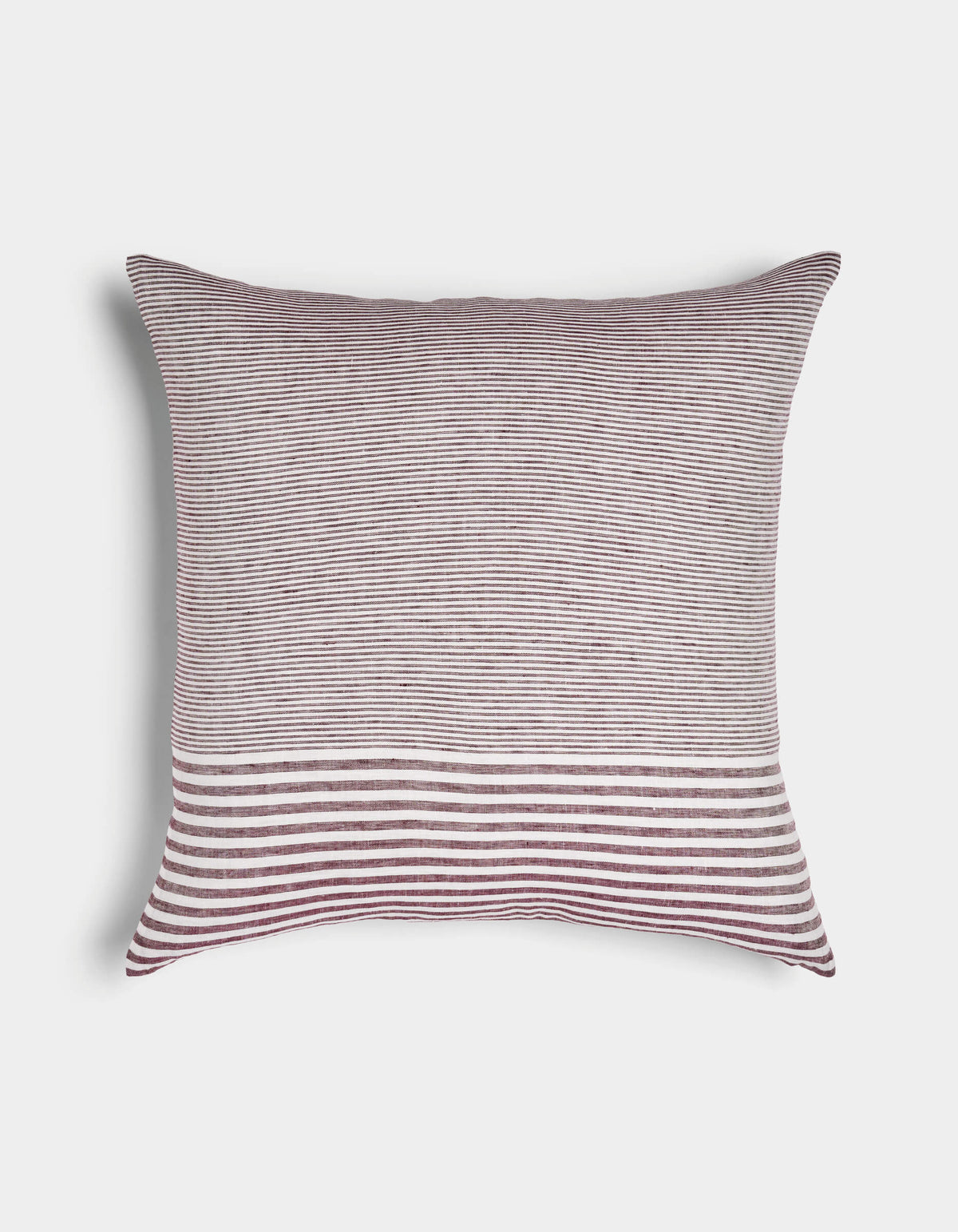 Cuscino decorativo in lino a righe
