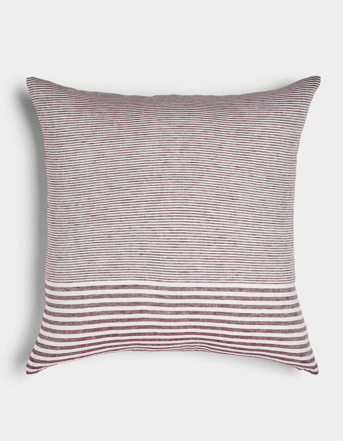 Cuscino decorativo in lino a righe