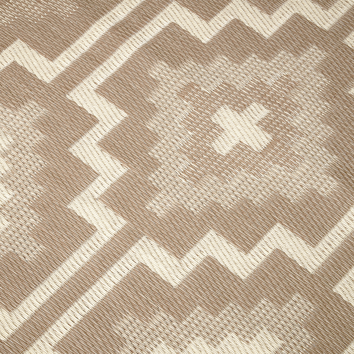 Lhasa - Mocha Geometric Outdoor Rug for Patio
