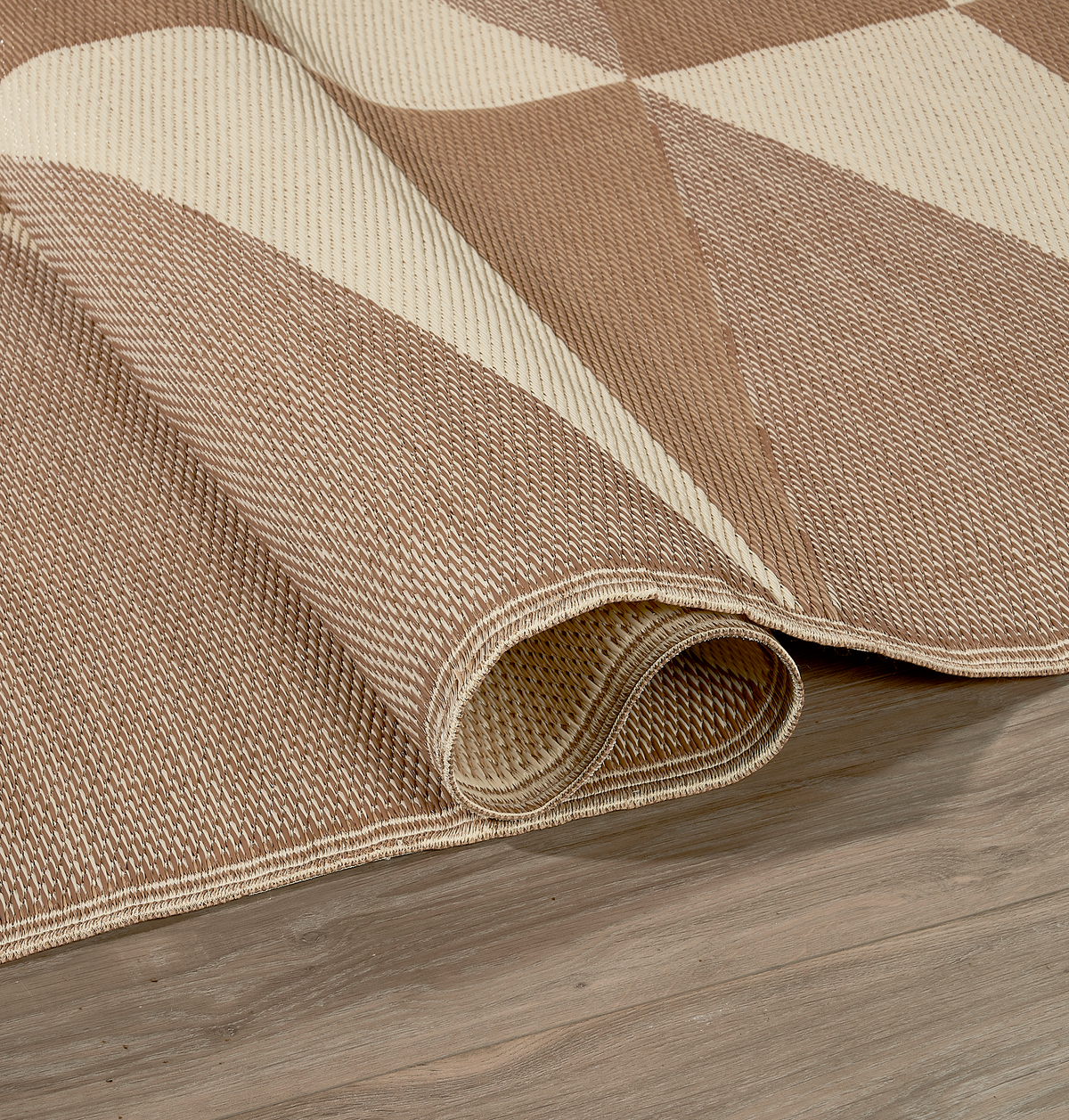 Tucson - Natural Geometric Outdoor Rug for Patio