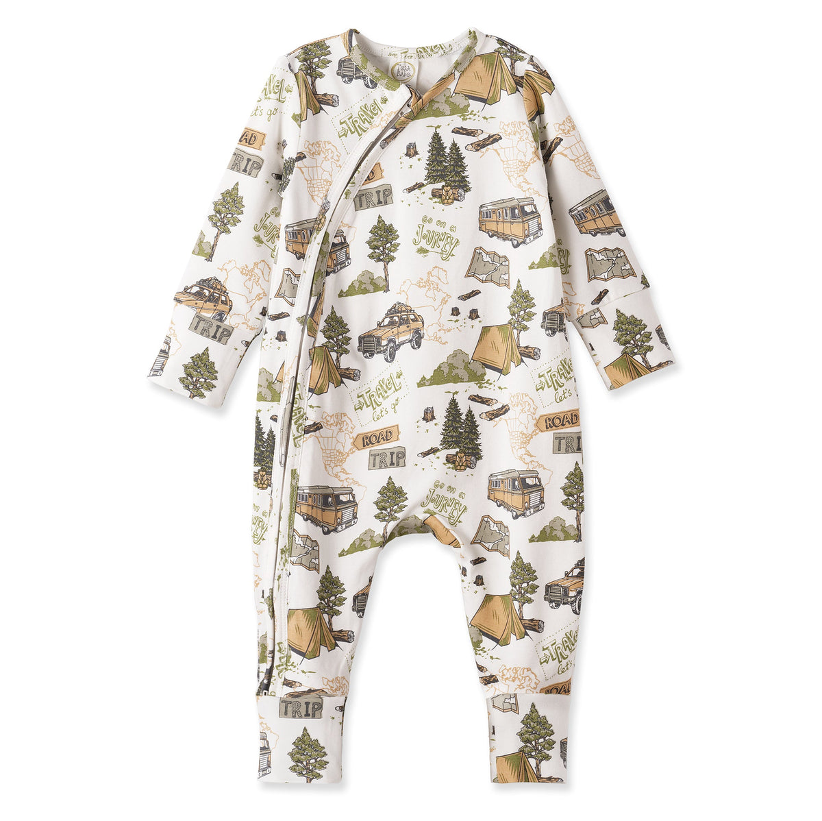 Grenouillère convertible à fermeture éclair en bambou Trailblazer pour bébés garçons