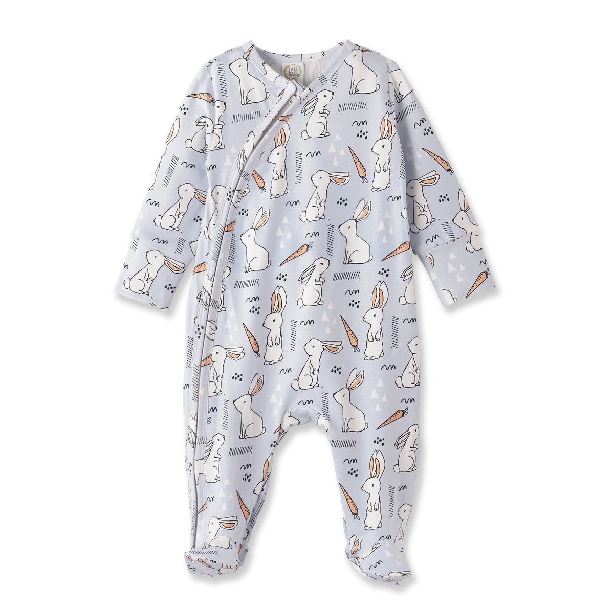 Cottontail Crew Soft Bamboo Easter Zipper Romper for Baby