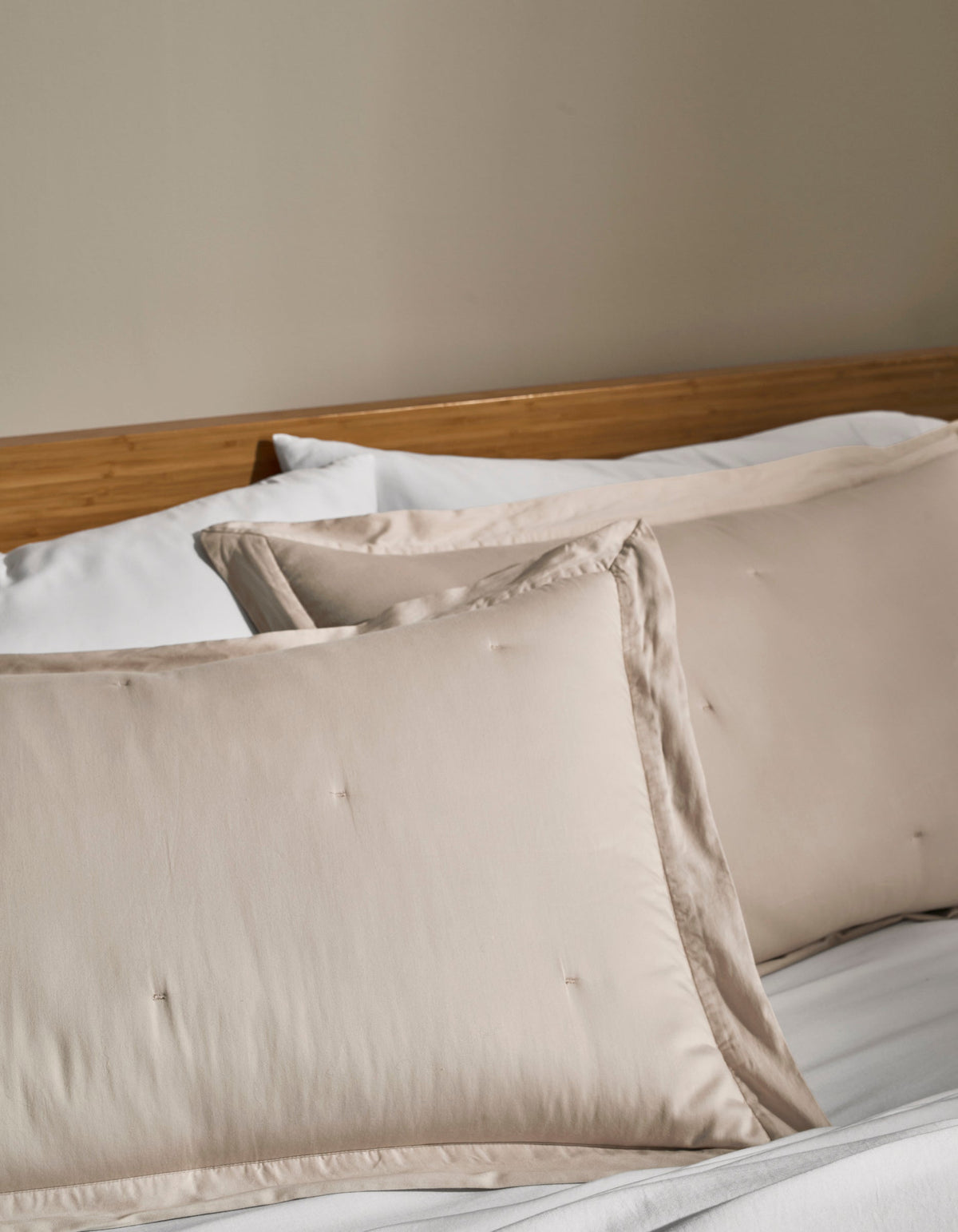 Taies d'oreiller matelassées en coton ultra-doux