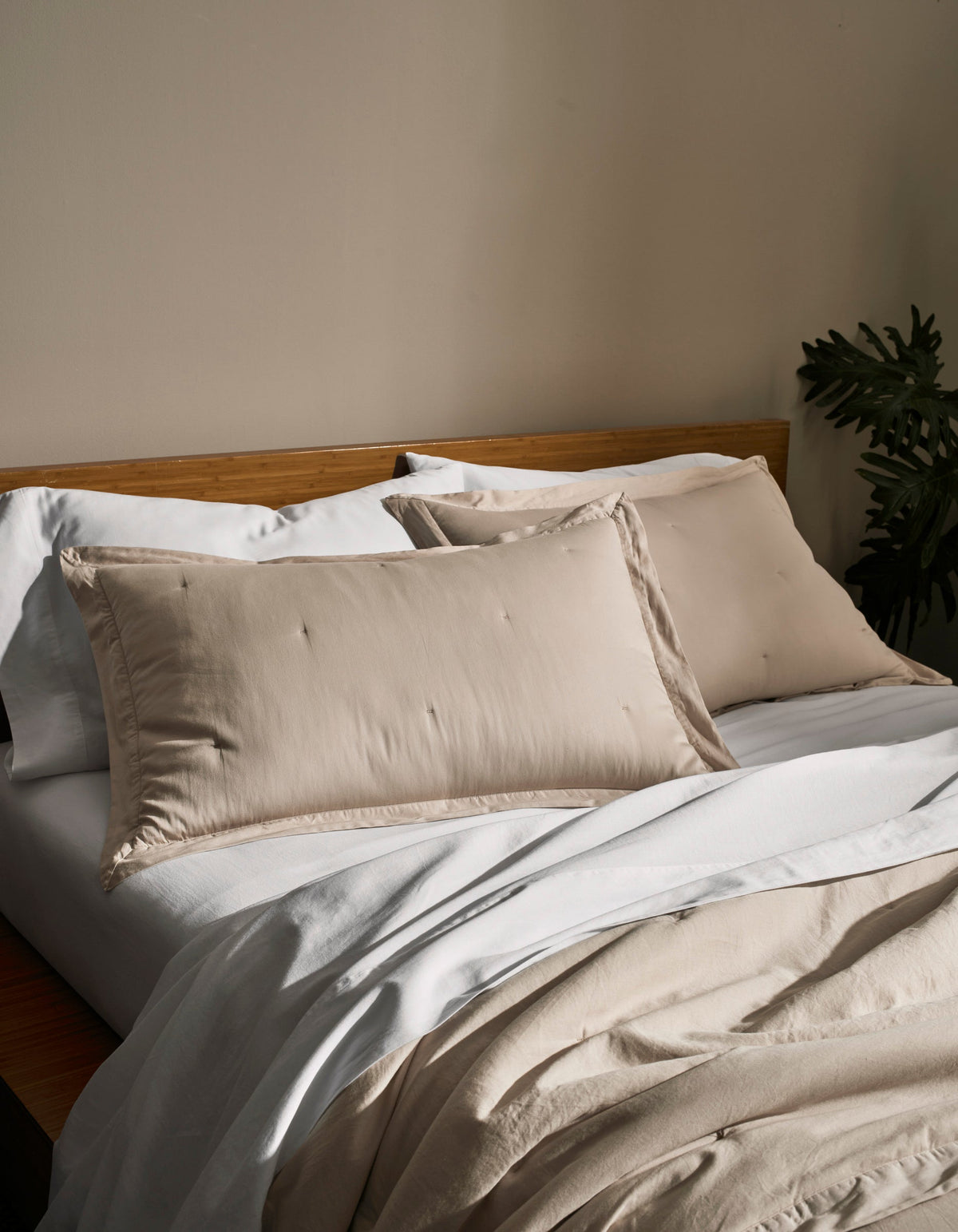 Set trapunta in cotone soft-wash