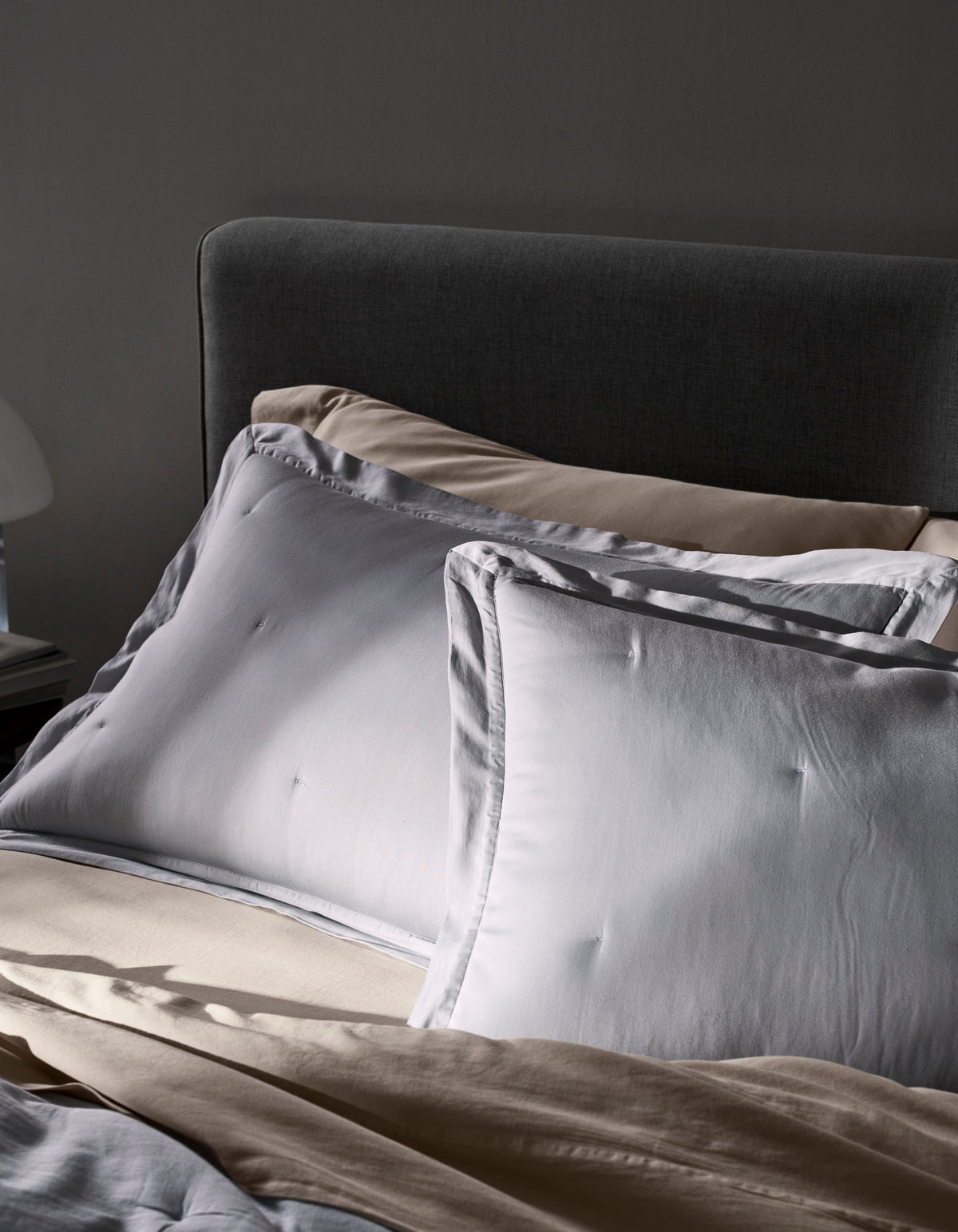 Taies d'oreiller matelassées en coton ultra-doux