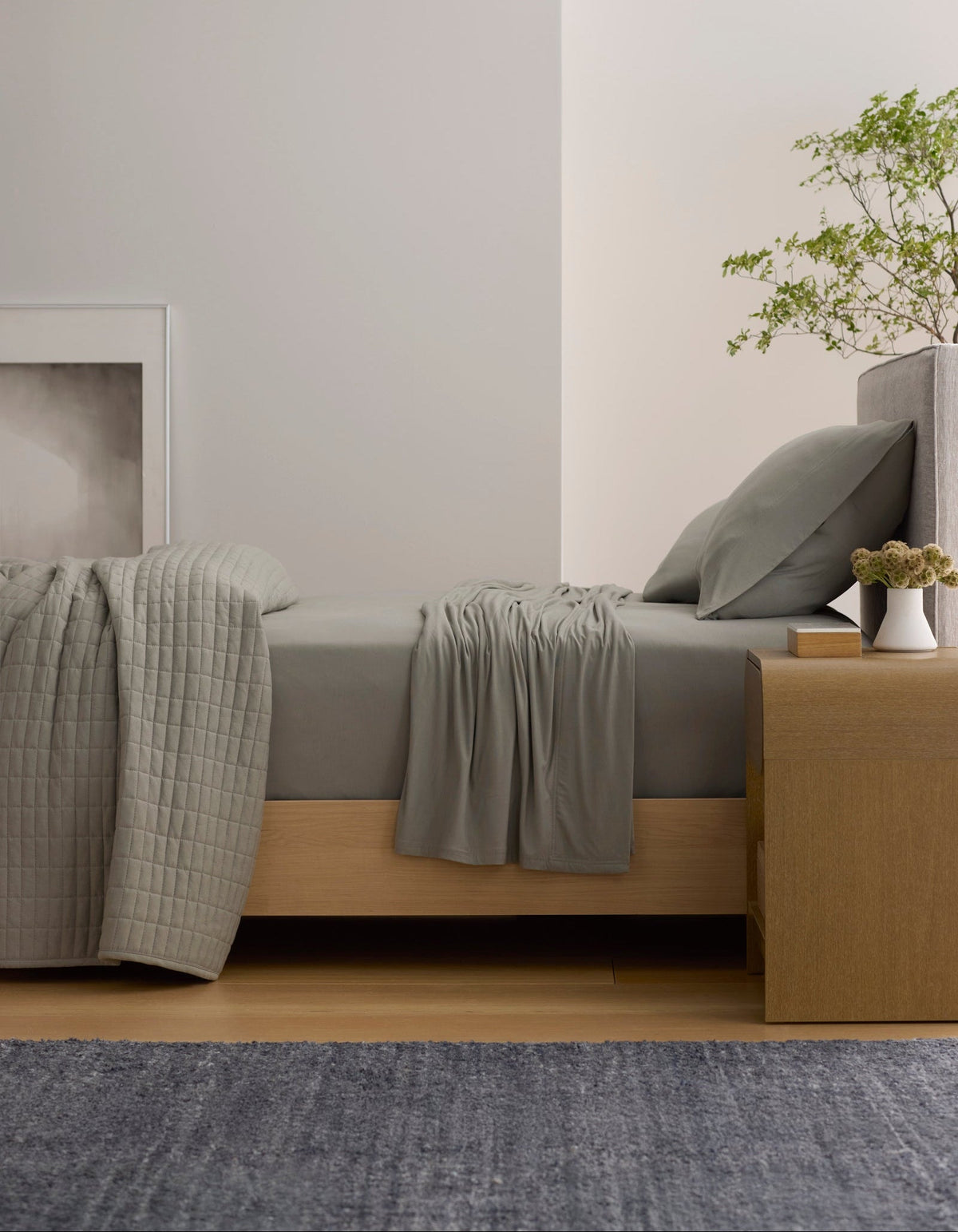 Parure de draps en jersey de bambou