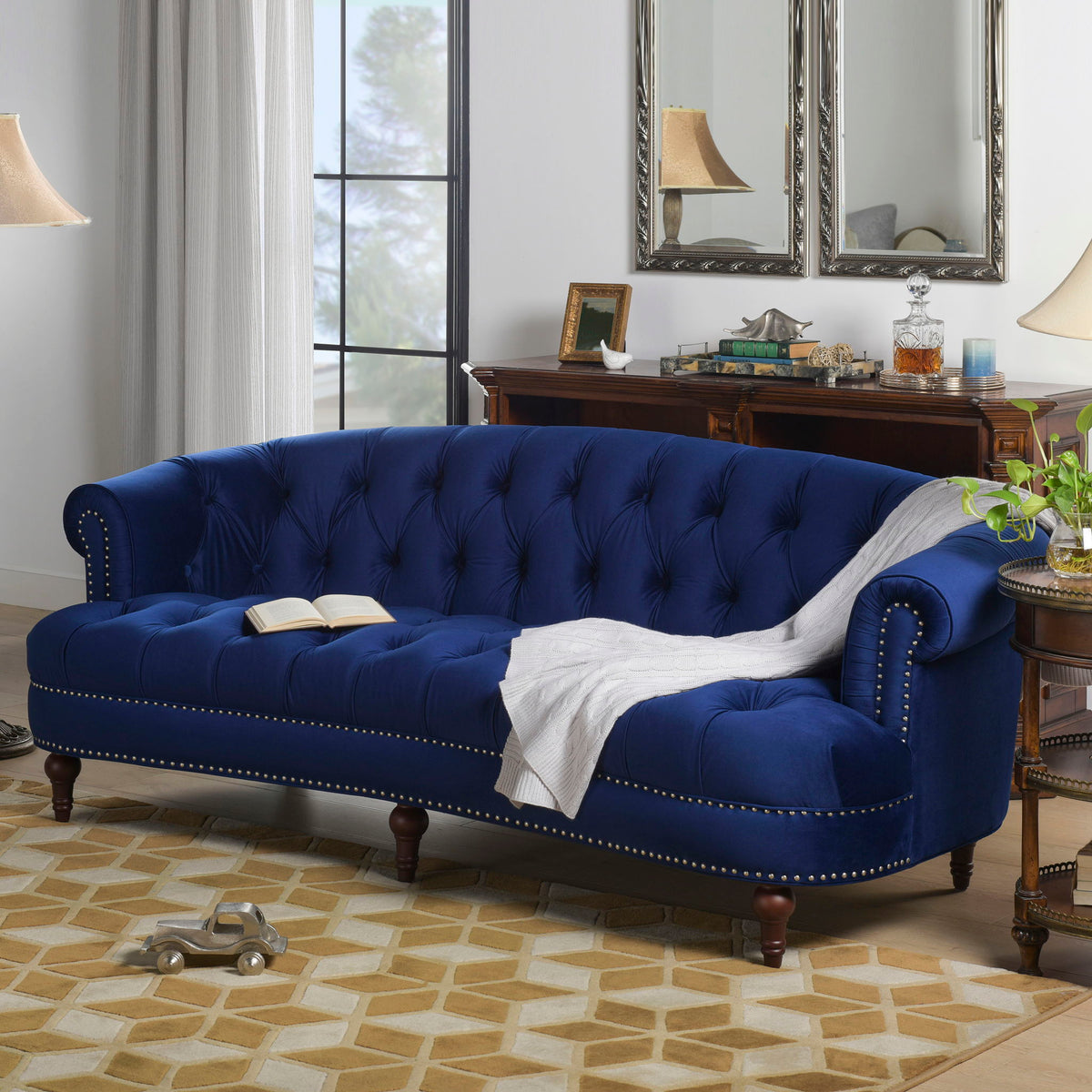 La Rosa - Divano Chesterfield vittoriano capitonné