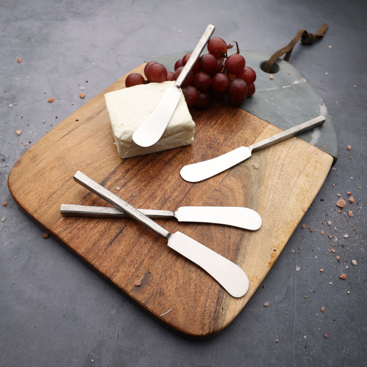 Tagliere in legno e marmo Mesa