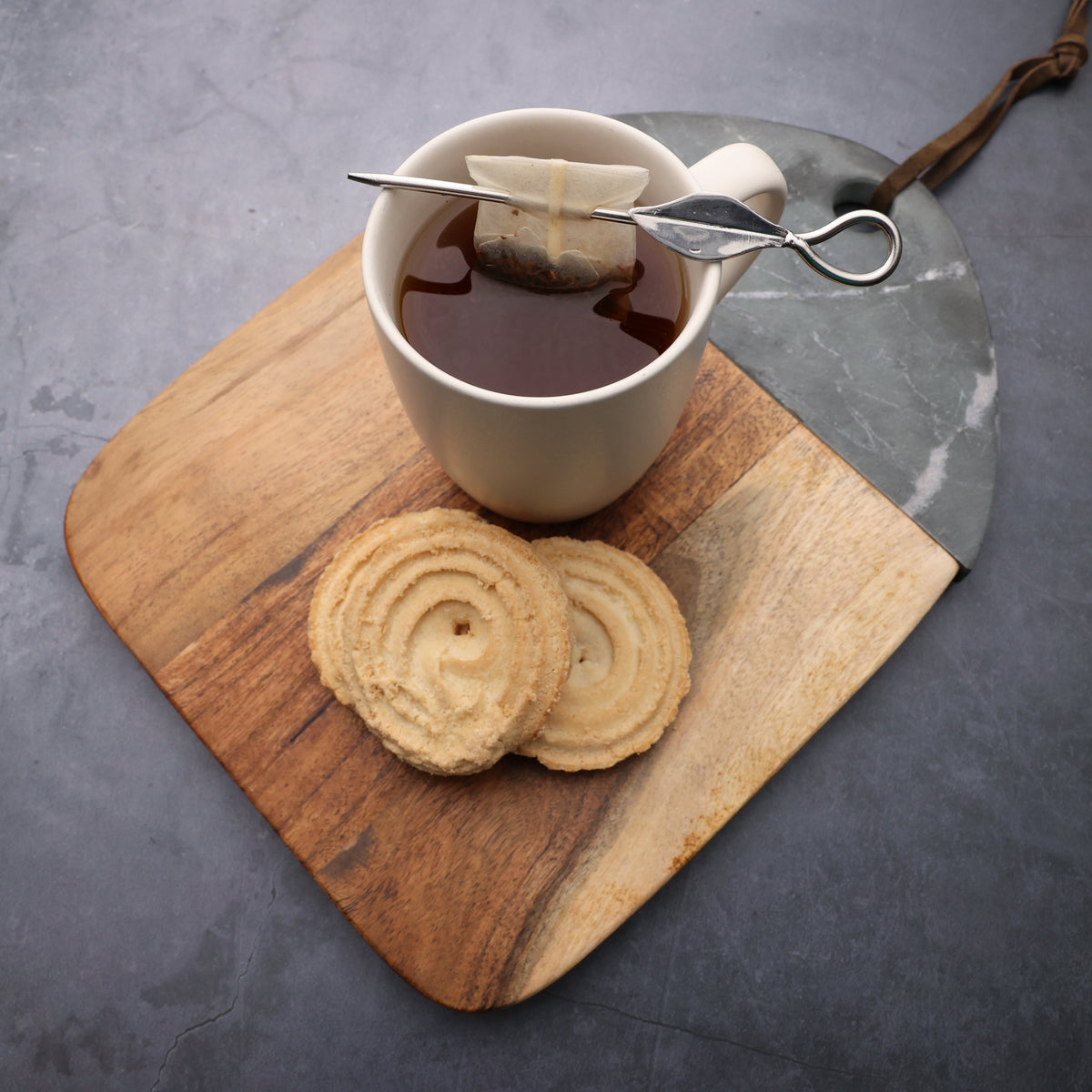 Tagliere in legno e marmo Mesa
