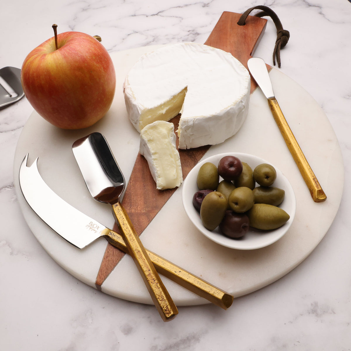 ENSEMBLE D'USTENSILES À FROMAGE PLATEAU 4 PIÈCES