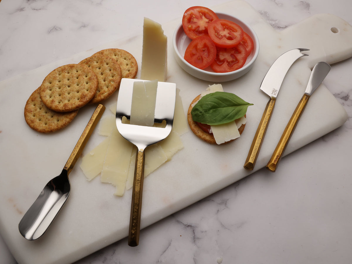 ENSEMBLE D'USTENSILES À FROMAGE PLATEAU 4 PIÈCES