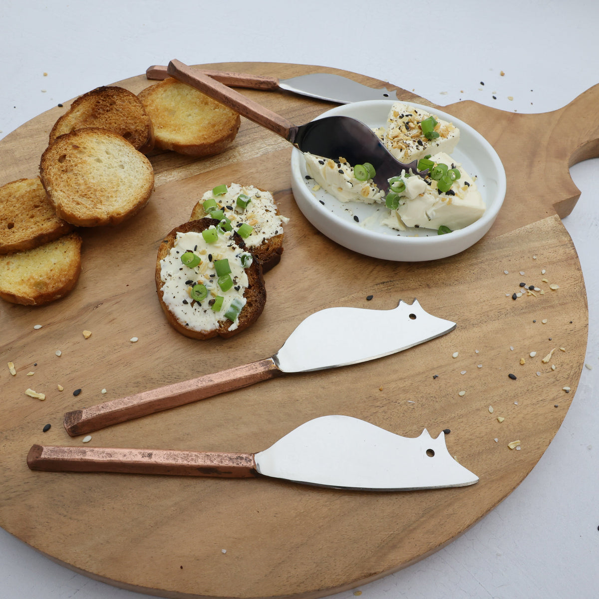SET 4 COLTELLI/SPALMINI PER FORMAGGIO RATONCITO PLATEAU
