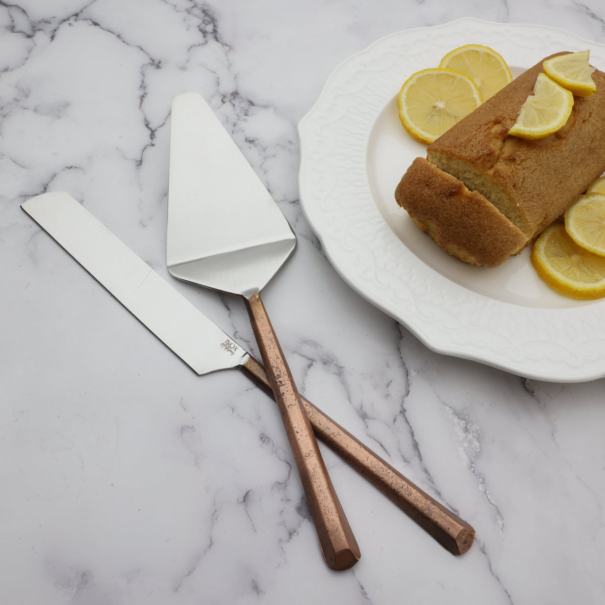 SET 2 PZ. PALETTA PER TORTA PLATEAU