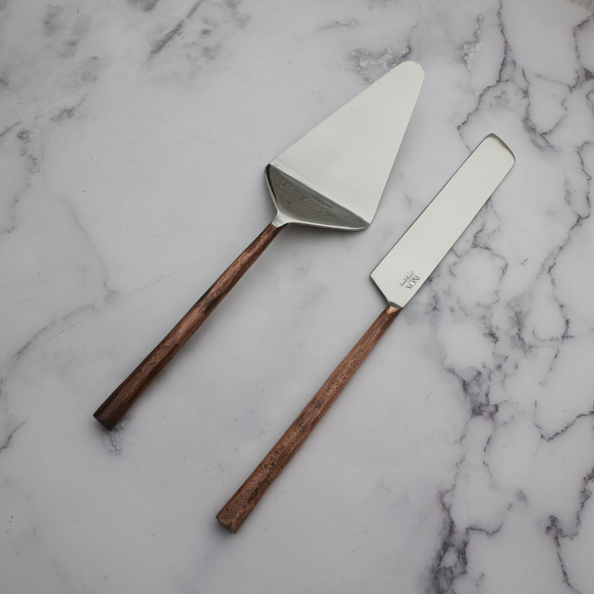 Ensemble 2 pièces de service à gâteau Sundance